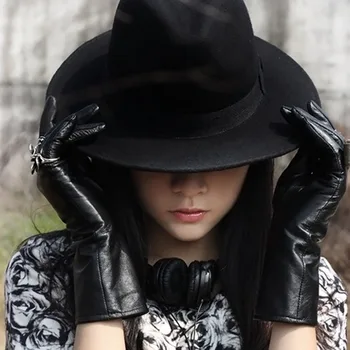 2016 1PC Jazz Korean Autumn Winter Warm New Style Women's Large Soft Wide-Brimmed Hat Cap Gorras Macka Touca Retro