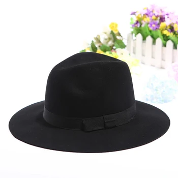 2016 1PC Jazz Korean Autumn Winter Warm New Style Women's Large Soft Wide-Brimmed Hat Cap Gorras Macka Touca Retro