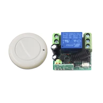 New Design White Color 315MHz 433MHz DC 12V 1CH RF Wireless Mini Switch Relay Receiver Remote Controllers for Light