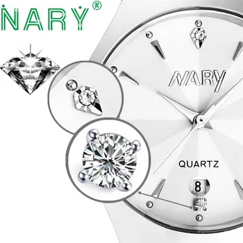 Fabulous Luxury Women Single Calendar Quartz Stainless Steel Date Wrist Watches women relogio feminino bayan kol saati Oct28
