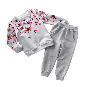 Kids Baby Girl Toddler Sweater Top Sweatshirt with Pant Suit Outfit Clothing Set 2-7Y