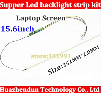 5pcs/lot 352mm Adjustable brightness led backlight strip kit,Update your 15.6inch laptop ccfl lcd to led panel screen
