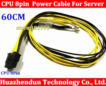 20pcs/lot From factory 60CM 18AWG CPU 8pin Power Adapter Cable 8 pin for Server extention cable