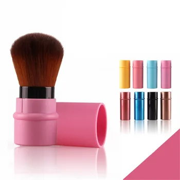 1pc Mini Portable Makeup Brush Retractable Blush Brush Foundation Powder Blush Brushing Brushes Beauty Cosmetic Tools