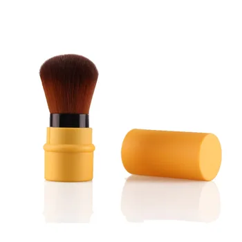 1pc Mini Portable Makeup Brush Retractable Blush Brush Foundation Powder Blush Brushing Brushes Beauty Cosmetic Tools