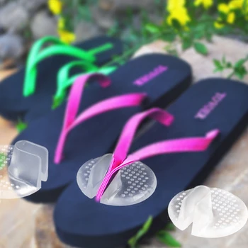 1 pair Silicone transparent flip flops pad cushion relieve pain Summer Recommend HT0054