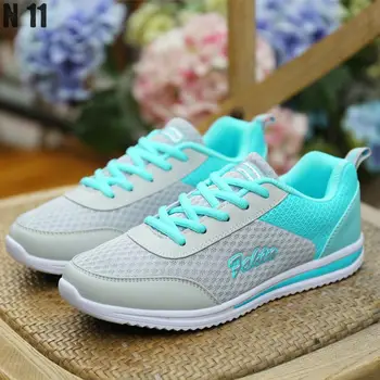 2017 New Summer Zapato Women Breathable Mesh Zapatillas Shoes For Women Network Soft Casual Shoes Wild Flats Casual