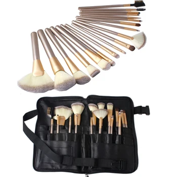 New 18pcs Makeup Brush Set Soft Hair Cosmetic Foundation Powder Make Up Brushes with Waist Cosmetic Bag