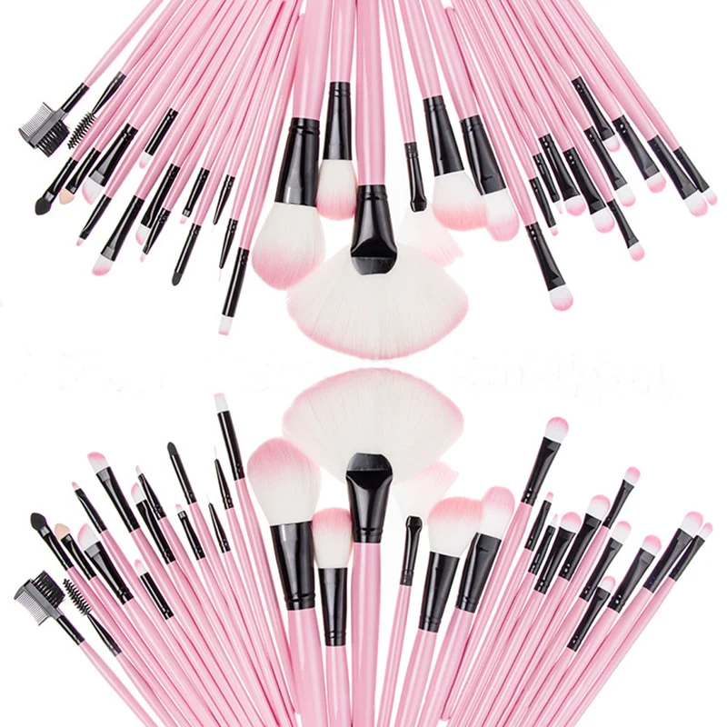 Wholesale 2016 New Fashion 32 Pcs Makeup Brushes Set Powder Foundation Eyeshadow Eyeliner Lip Cosmetic Brush Tool
