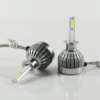 2pcs C1 Led Lamp H4 H1 H3 H7 9004 9005 9006 9007 9008 H13 5202 3000lm 6000k 3000k LED Automotive Lights Headlight Bulbs