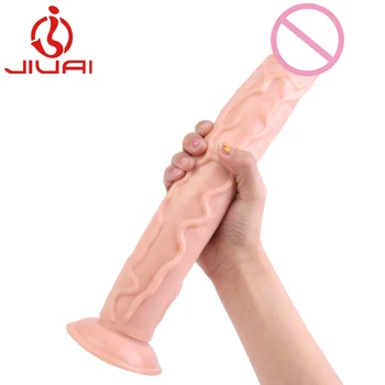 Long Huge Penis dildos for women sex shop Silicone Real Rubber Dick Foreskin,Big Dildo Suction Dildo ,Adult Toy Sex Products