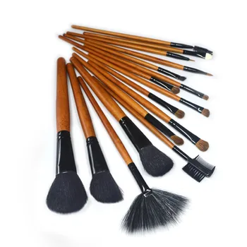 New Fashion 16Pcs Professional Makeup Tool Kits Foundation Brush Set Animal Hair Makeup Brushes Set With Brush Bag