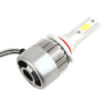 1Pair C6 9005 Car LED Headlamp Bulb Head lights Replace Xenon Headlights 4000LM 12-24V 80W 6000K White LED Light