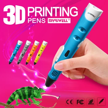 High-quality 3D Pen1.75mm ABS Filament Smart 3D pencil drawing pen + Free filament + adapter Creative gift Designed for kids