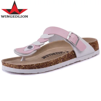 New 2017 Women Slippers Summer Lady Flats Sandals Cork Slippers Casual Shoes unisex Mixed Colors Beach Flip Flops lovers Slides