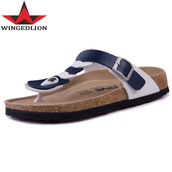 New 2017 Women Slippers Summer Lady Flats Sandals Cork Slippers Casual Shoes unisex Mixed Colors Beach Flip Flops lovers Slides