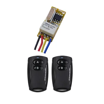 Mini Relay Remote Switch Door Open Button Remote Open Close Circuit Wireless Switch 3.7v 5v 6v 7.4v 9v 12v Micro Small Remote