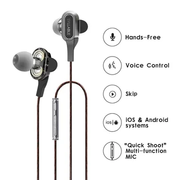SYLLABLE S1 Wired Headset 3.5mm jack Earphone with Mic and Remote HD sport handsfree headset for mobile phone Stereo earphone
