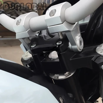Universal Anodized 2-1/4 inch Pivoting Motorcycle Handlebar Riser Bracket For Dirt Bikes ATVs 22mm Bars Clamp