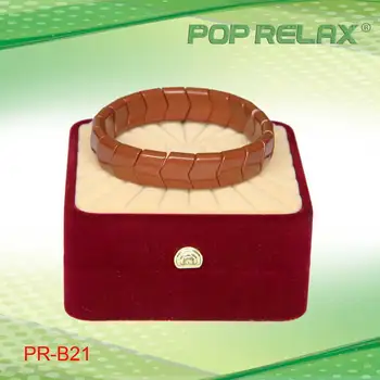 New couple fashion 2sets of Brown stone Health tourmaline bracelet POP RELAX C3