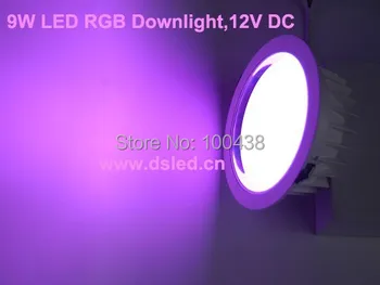 CE,DMX compitable,High power 36W RGB LED downlight,12*3W RGB tri-chip,EDISON,DS-CSL-61-36W-RGB,,24V DC