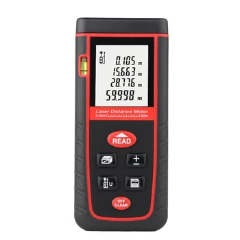 60M Handheld Digital Laser Distance Meter Range Finder Measure Diastimeter Rangefinder Laser Tape Range Finder Measure Device