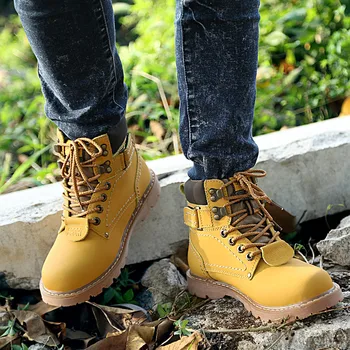 ZOCN Unisex Military Boots Winter Genuine Leather Boots Women Slip On Shoes For Women Fur Boots Zapatos Hombre 3 Colors 35-44