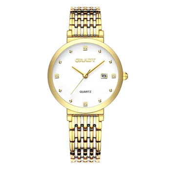 Black watches for ladies waterproof quartz wrist watches fashion womans watches top brand luxury gold watch