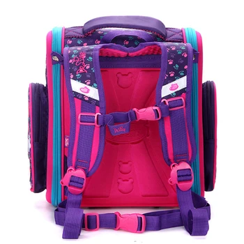 2017 Fashion Brand Trolley Waterproof Backpack for Children School Bags for Girls 3D Print Orthopedic Kids Schoolbag