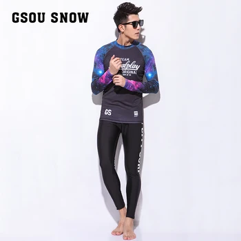 17 new Korean diving suit male long sleeved split Slim Fast Dry surf skiing diving floating female clothing sunscreen