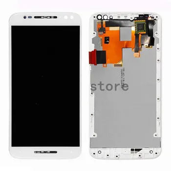 10PCS LCD Display For Motorola Moto X Style LCD Screen Touch Screen with Digitizer with Frame Assembly Replacement Black/White