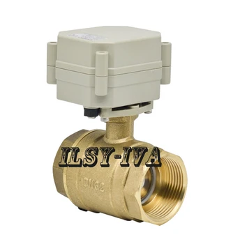DN32 DC5V brass electric actuated valve,2 way for water automatic control systems