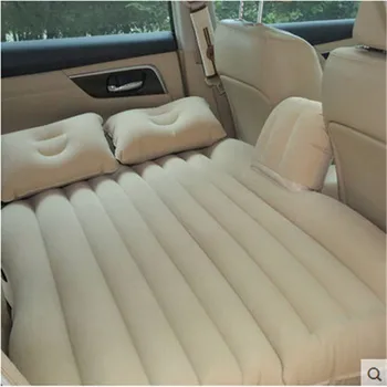 Car Travel Inflatable Air Mattress Bed Camping Back Seat Extended Cushion flocking Inflatable seat outdoor sofa