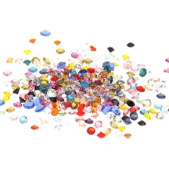 About 1440pcs/bag 1.1mm Many Colors Zircon Rhinestones Micro Diamonds Mini 3D Nail Art Rhinestone Nails Decorations