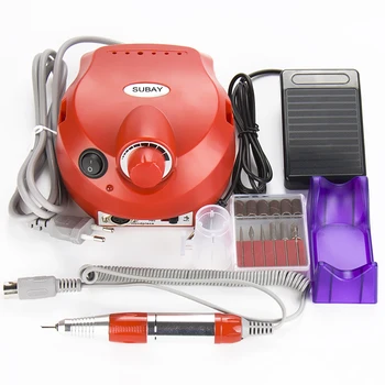 Professional Red Colors Electric Nail art Drill File Manicure Kit 220V Eu Plug Nail Tools for Nail Manicure Drill 30000RPM