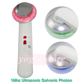 1MHz Ultrasound Massager LED Photon Therapy Skin Care Ultrasonic Face Slim Galvanic Facial Cleaning Body Anti Cellulite Beauty