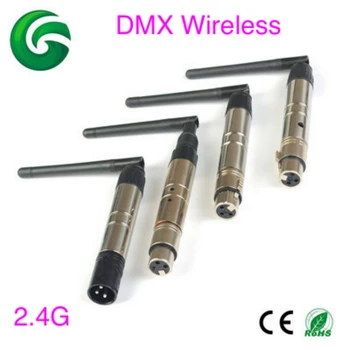 10 sets=20pcs Wireless DMX Transmitter / DMX512 receiver wifi DJ controller LED stage Light male and female 2.4G wireless