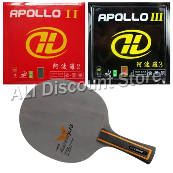 Galaxy YINHE Mercury.13 Blade with Apollo II and Apollo III Rubbers for a Table Tennis Combo Racket