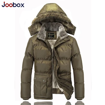 Brand Casual Cotton Lined Jacket Thickening New Fashion Winter Jacket Men Fleece Warm Coat Parkas