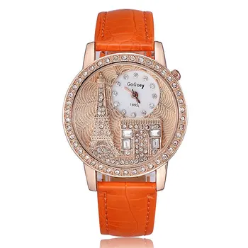 NEW Eiffel Paris Watch women Crystal Golden wristwatch rhinestone Korean Fashion Girl Gift Reloj Para Dama Geneva Style