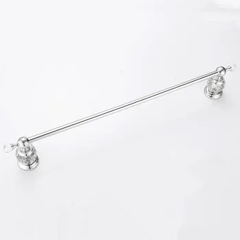 European Style Wall Mounted Single Towel Bar,Towel Holder, Towel Rack Solid Brass & Crystal Made Gold Finish 4547