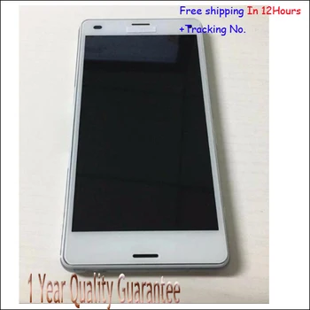Quality!! Original New For sony Xperia Z3 Compact Z3 mini M55W Black white Touch screen+LCD display with frame Test Ok