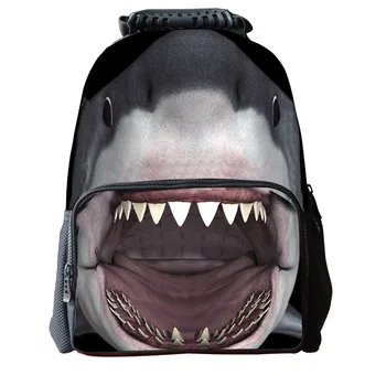 New 16 inch Waterproof Animal Dolphin Printing Backpack Large Capacity School Bags For Teenagers Men's Bags Children Backpacks
