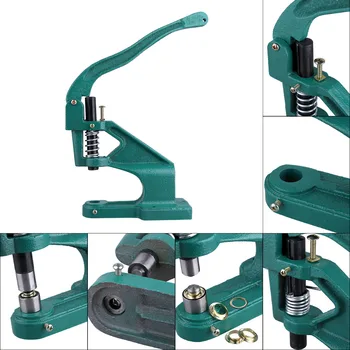 Handmade Manual Press Machine Stud Rivet Setter Machine Dies Tool Hand Press Grommet Snap Machine for For Banner Bags Shoes