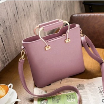 4-Color Chic Handle Handbag Detachable Portable Shoulder Dual-use Bags