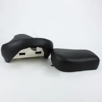 Black Motorcycle Front Driver Rear Passenger Cushion Seats for Yamaha V-Star 650 Classic ( All Year ) EMS Fast delivery