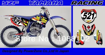 Top Quality Motorcycle Team Graphics & Backgrounds 3M Decals Stickers Kits for Racing WR YZ YZF250 450 1998-Free Shpping