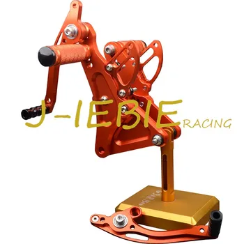 CNC Racing Rearset Adjustable Rear Sets Foot pegs Fit For Buell XB9 XB12 XB9R XB12R S ORANGE