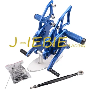 CNC Racing Rearset Adjustable Rear Sets Foot pegs Fit For Yamaha YZF R3 R25 BLUE