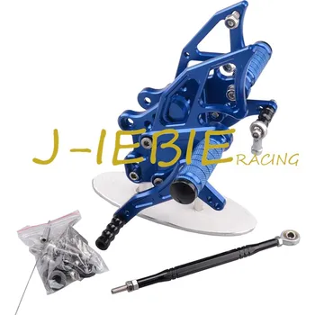 CNC Racing Rearset Adjustable Rear Sets Foot pegs Fit For Yamaha YZF R3 R25 BLUE